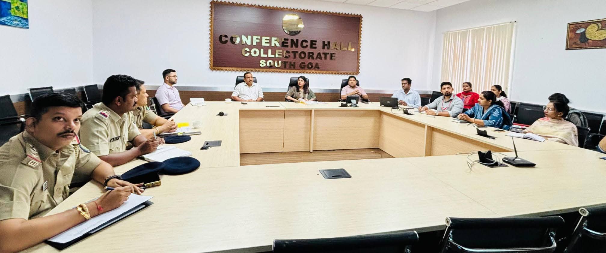 Coordination Meeting on Bullfight Incidents Chaired by South Goa District Magistrate Egna Cleetus