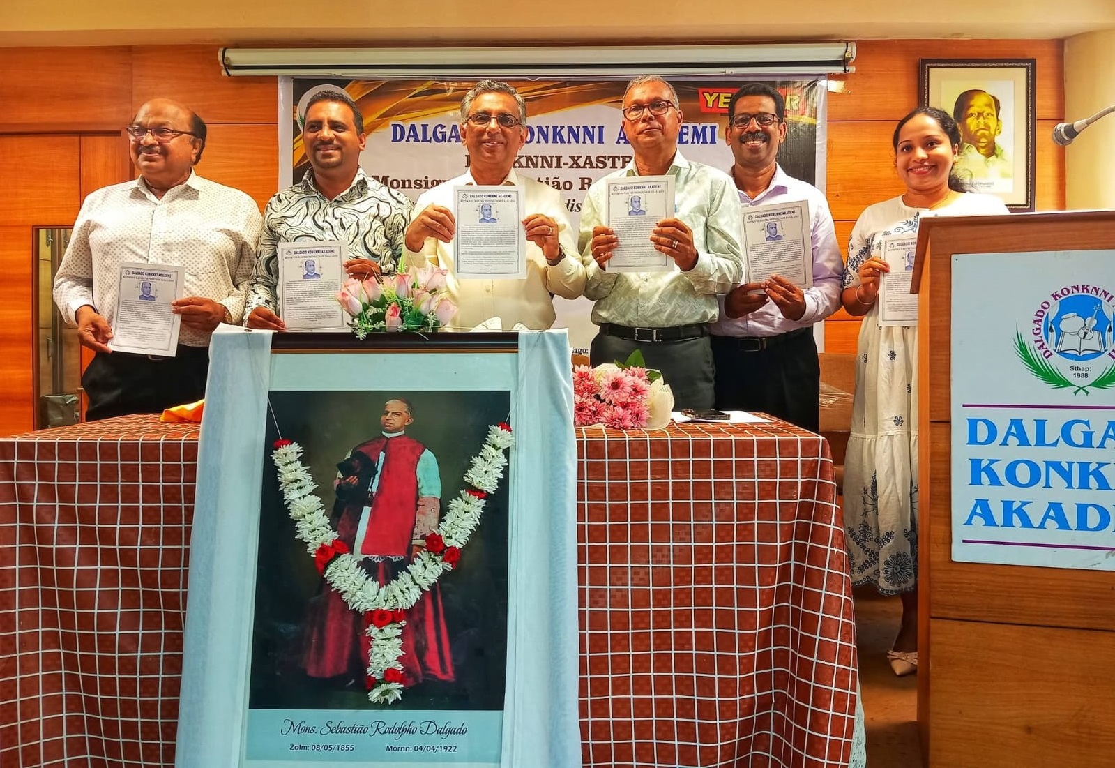 Dalgado Konknni Akademi Pays Tribute to Mons. Dalgado on 171st Birth Anniversary